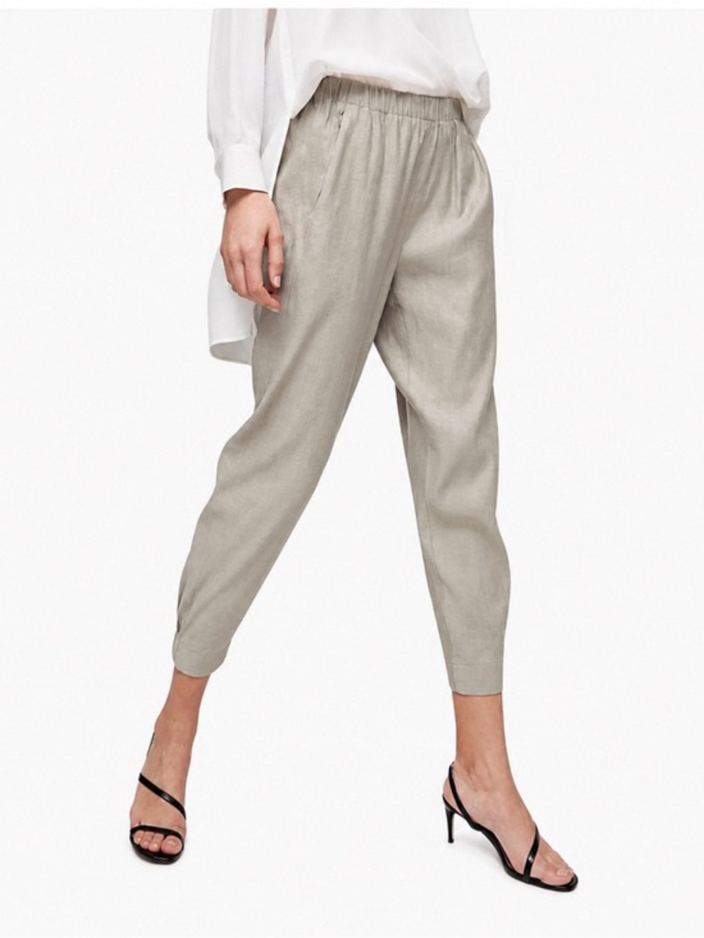 Aritzia BABATON Dexter Linen-Blend Pant Size XS